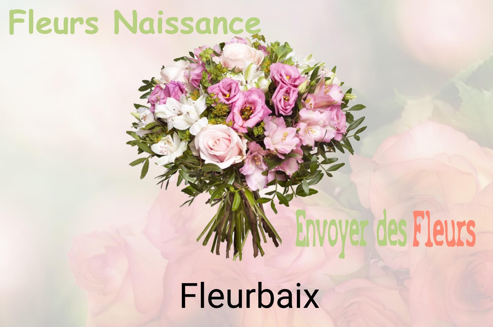 Bouquet de fleurs de naissance livré à Fleurbaix